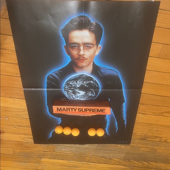 MARTY SUPREME Premiere Ping Pong Balls & Movie Poster Exclusive A24 NEW NY Dream - Picture 2 of 9